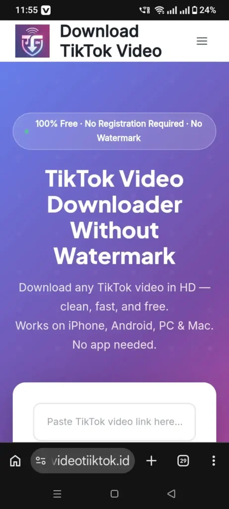 Download Video TikTok Tanpa Watermark - Free, Safe & HD 5 Situs Web Alat Terbuka