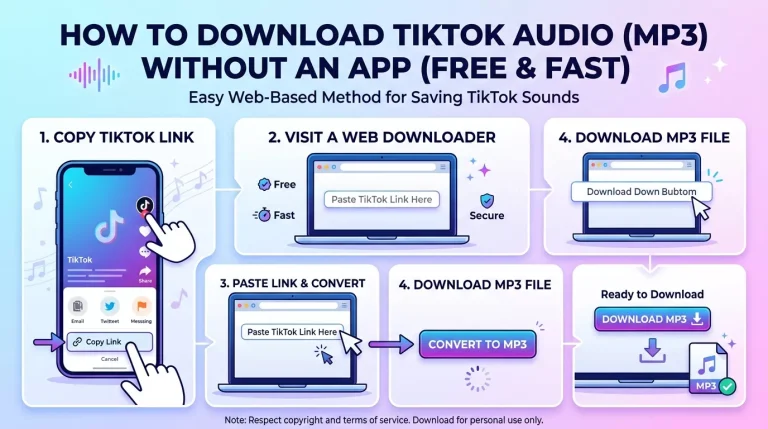 Cara Download MP3 dari TikTok Tanpa Aplikasi (Gratis & Cepat) 2 Cara Download MP3 dari TikTok Tanpa Aplikasi (Gratis & Cepat)